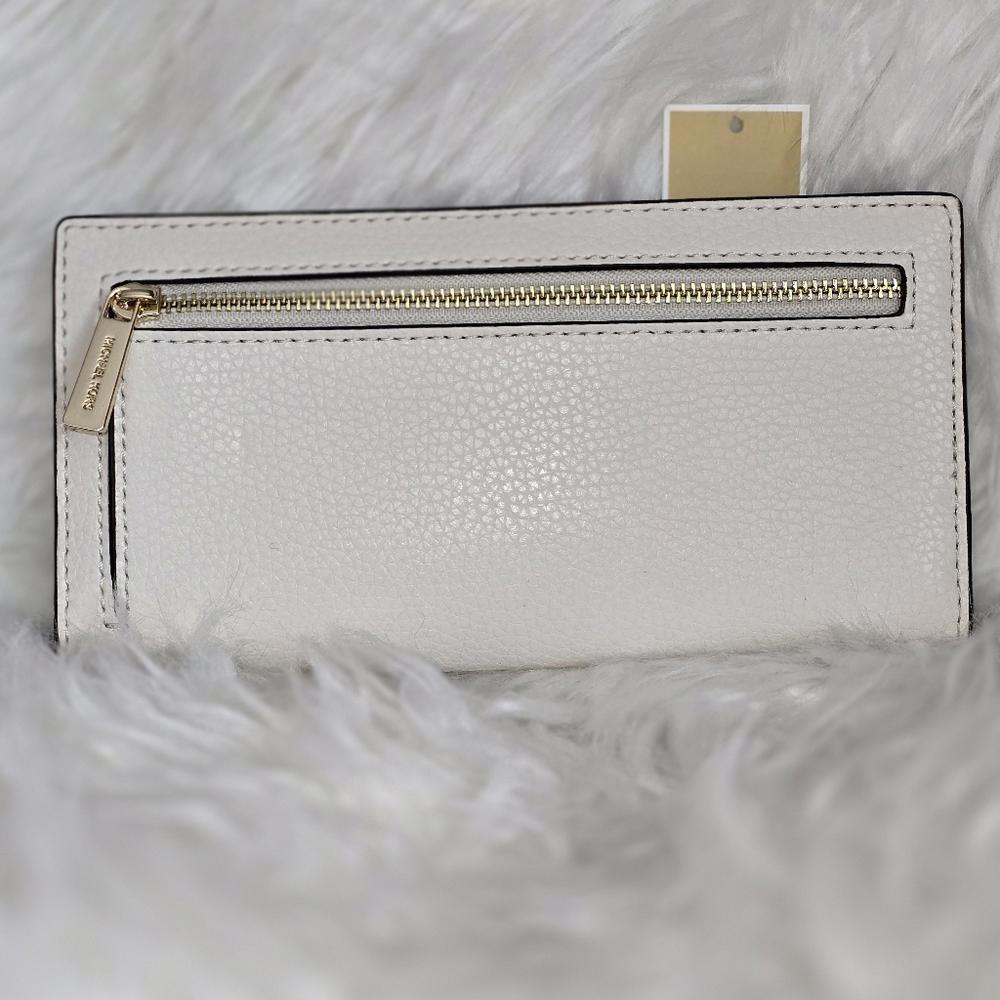 Michael Kors Cream Leather Wallet - Picture 2 of 4